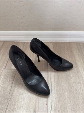 Aldo Black Pointed Toe Stiletto Heels